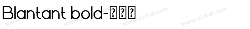 Blantant bold字体转换